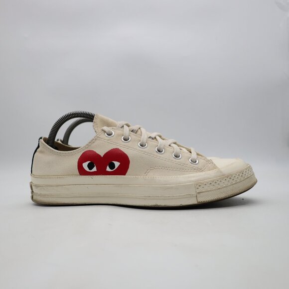 Converse Comme Des Garcons Play Women's 9 Men's 7 All Star Low Top Sneakers - Picture 1 of 10